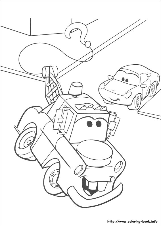 Plansa de colorat cu Cars pixar 7 201